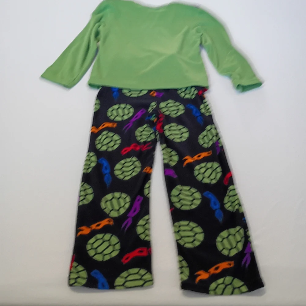 Nickelodeon Teenage Mutant Ninja Turtles Pajama Set - Green & Black Size 8 Boys